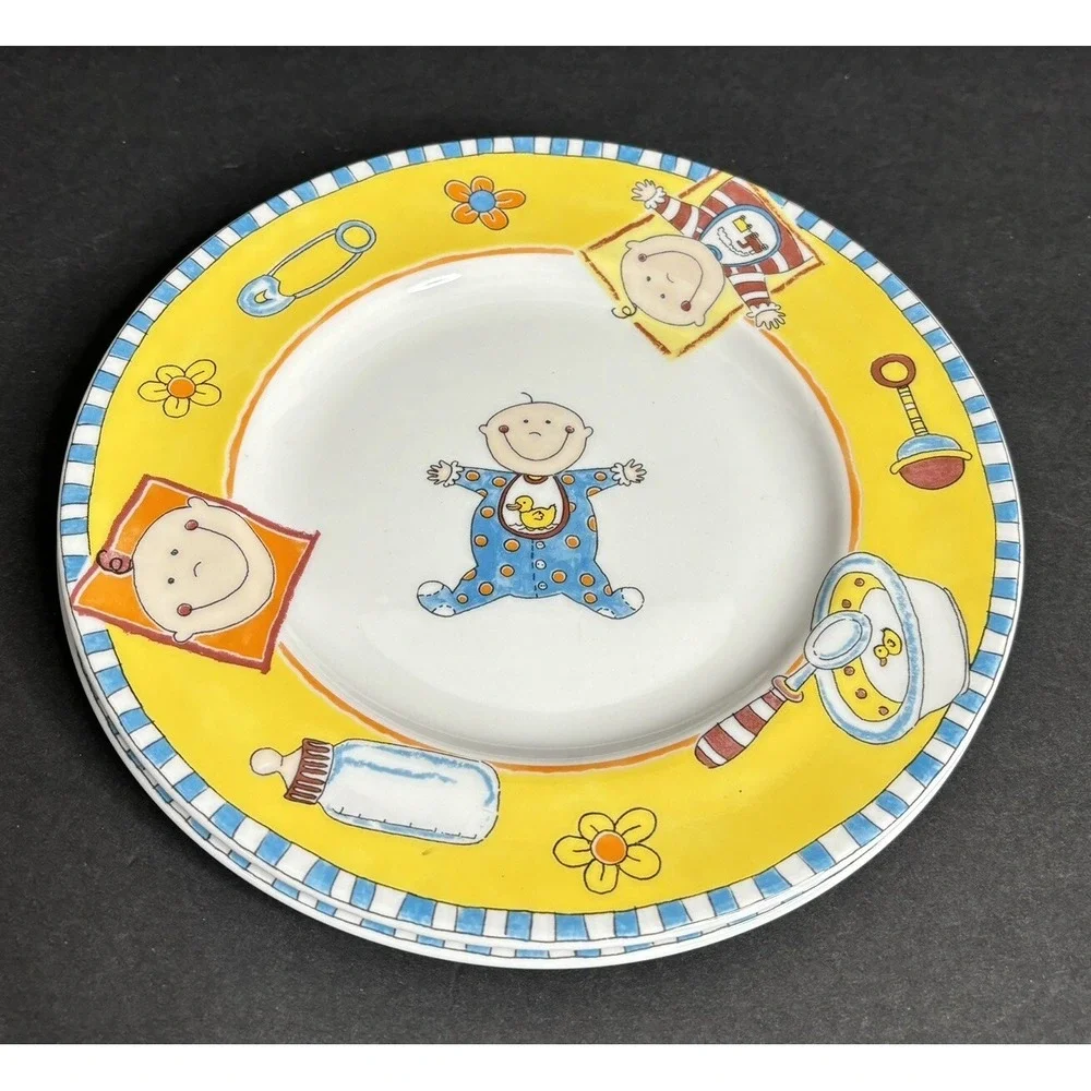 2 Royal Doulton Baby Childs Plate 7 7/8
